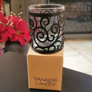 Yankee Candle Elegant Black Swirl Holder